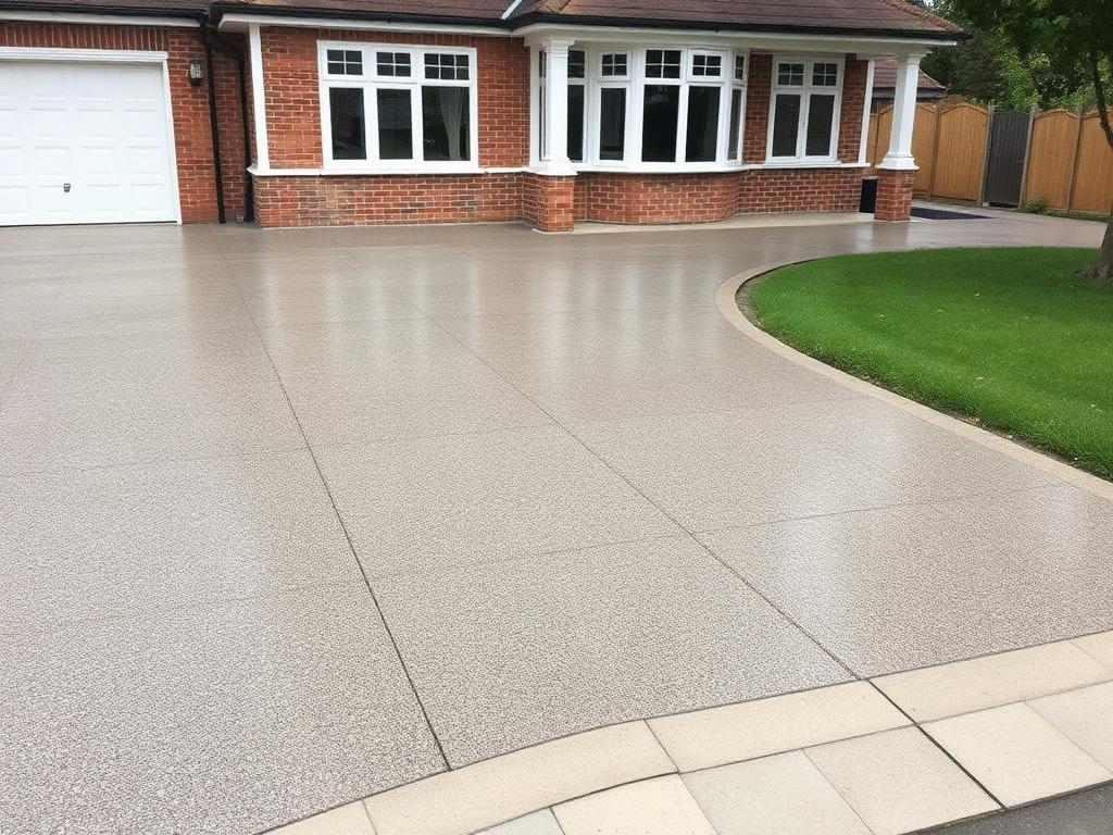 Restored driveway